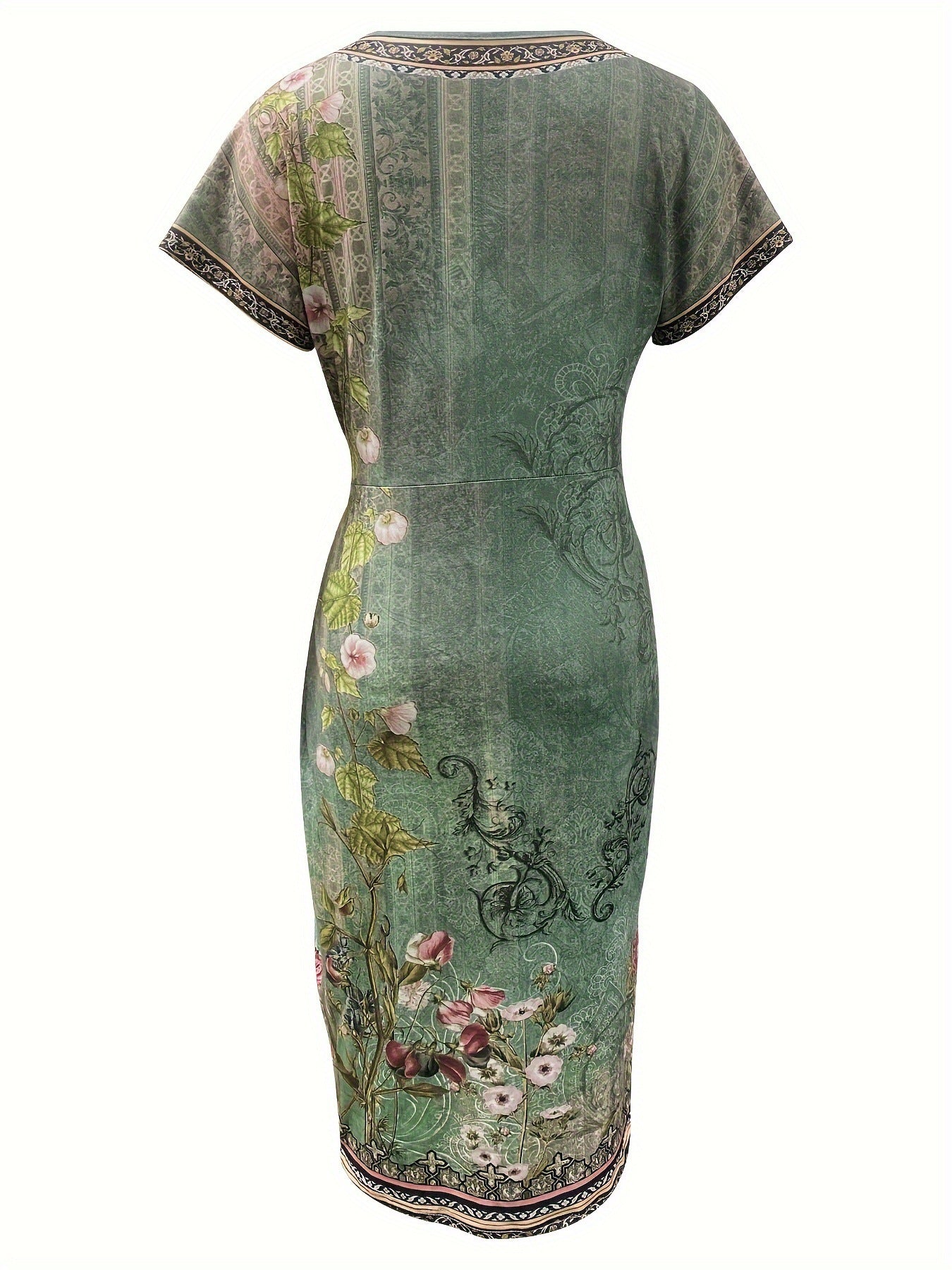 Fashion Vintage Floral Print Dress