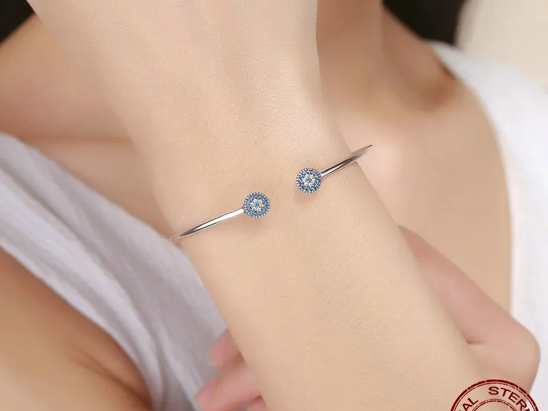 Lucky BLUE Eyes Bracelet 
100% 925 Sterling