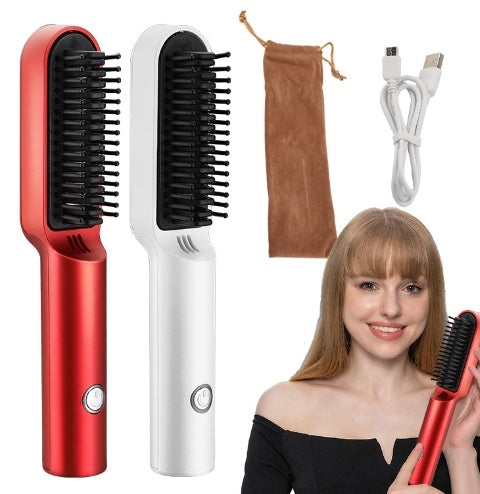 Hair Straightener USB Wireless Charging Comb