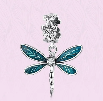 DRAGONFLY Pendant 
- 925 Sterling Silver
 Women Original Bracelet or Necklace Fine Jewelry Gift