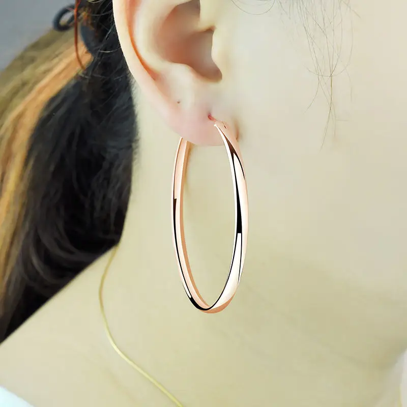 EARRING - New 18K Gold Plated Hoop Earrings For Women 925 Sterling Silver