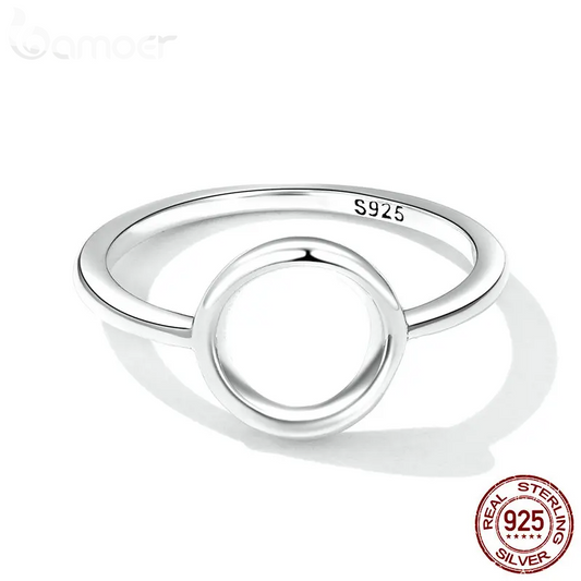 Circle Finger Rings
 Sterling Silver 925