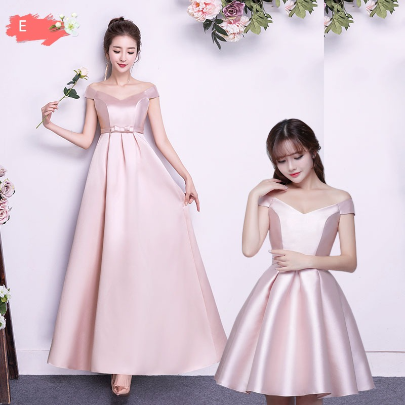 Women's Korean-Style Bridesmaid Dress