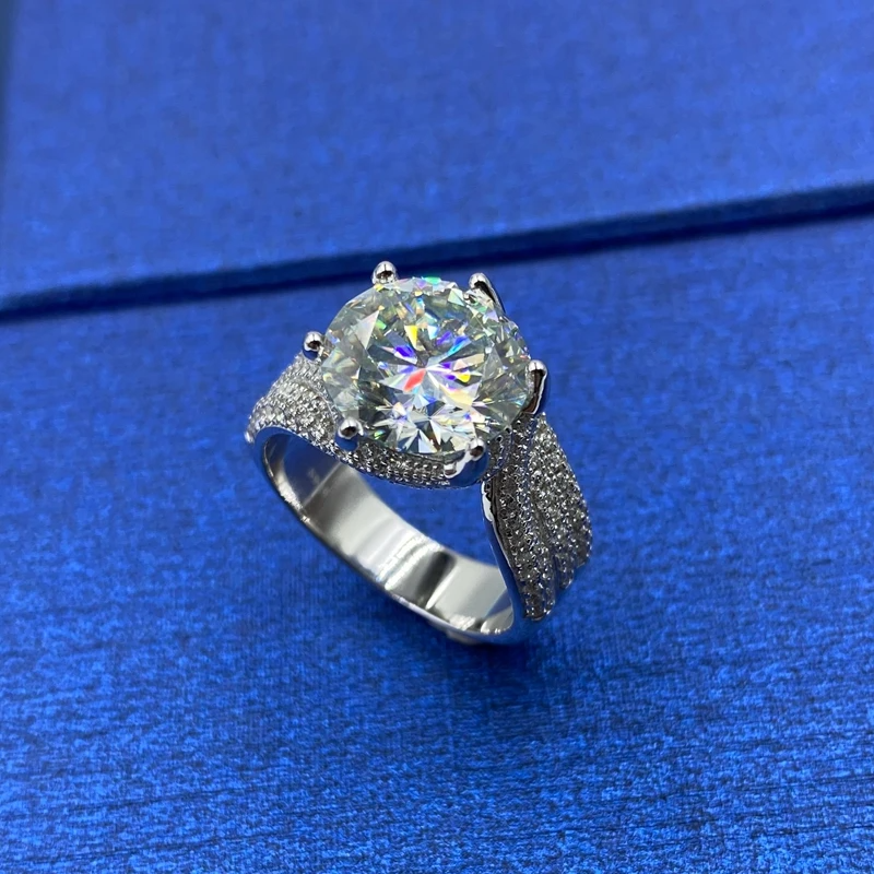 RING
5.0ct 3.0ct Blue Red Moissanite Diamond Ring for Women Men's Gift Engagement Ring S925 Silver