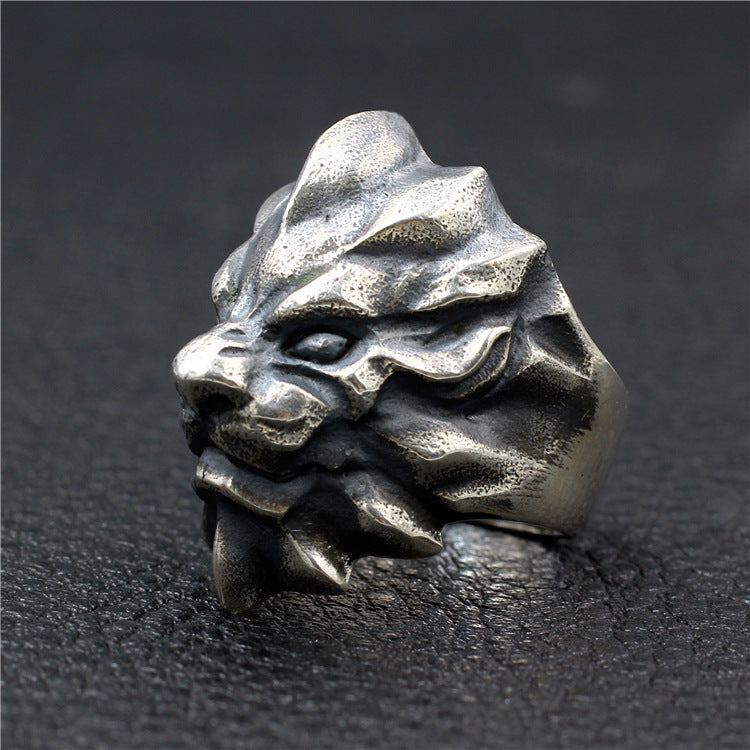 Men's Statement Sterling Silver Distressed Handmade Ring