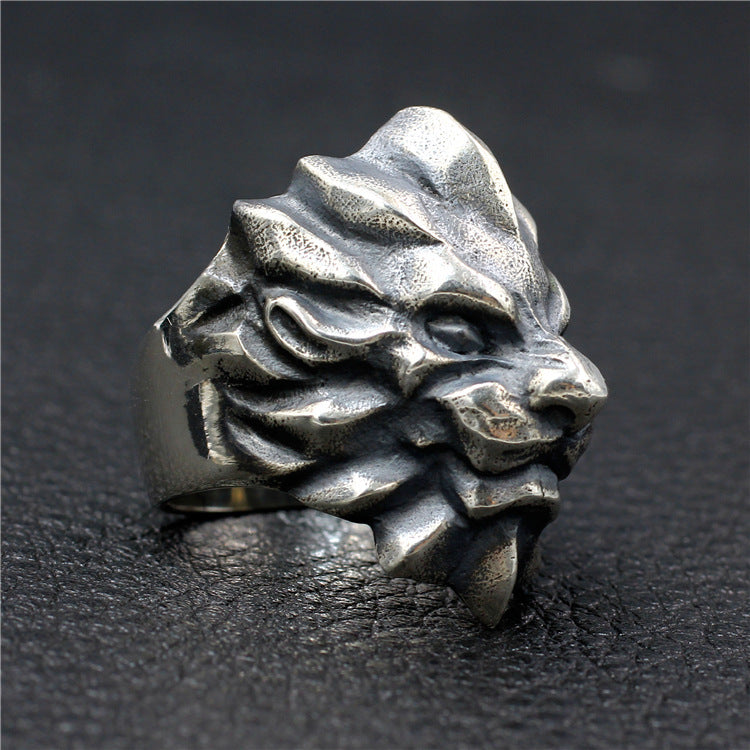 Men's Statement Sterling Silver Distressed Handmade Ring