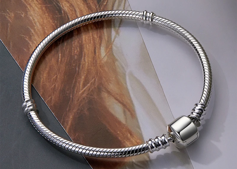 Devil's Eye Snake Chain Bangle Bracelet
925 Sterling Silver