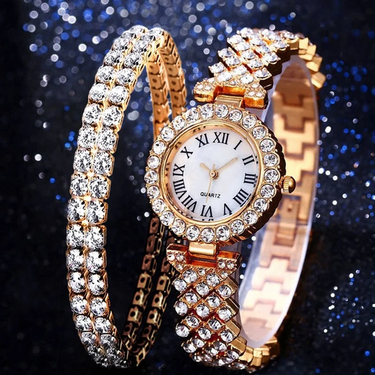 Lillian -Women WATCH 
LUXURY Rose Gold Watch Fashion Ladies Quartz Diamond Wristwatch Elegant Female Bracelet Watches Women Quartz Wristwatches