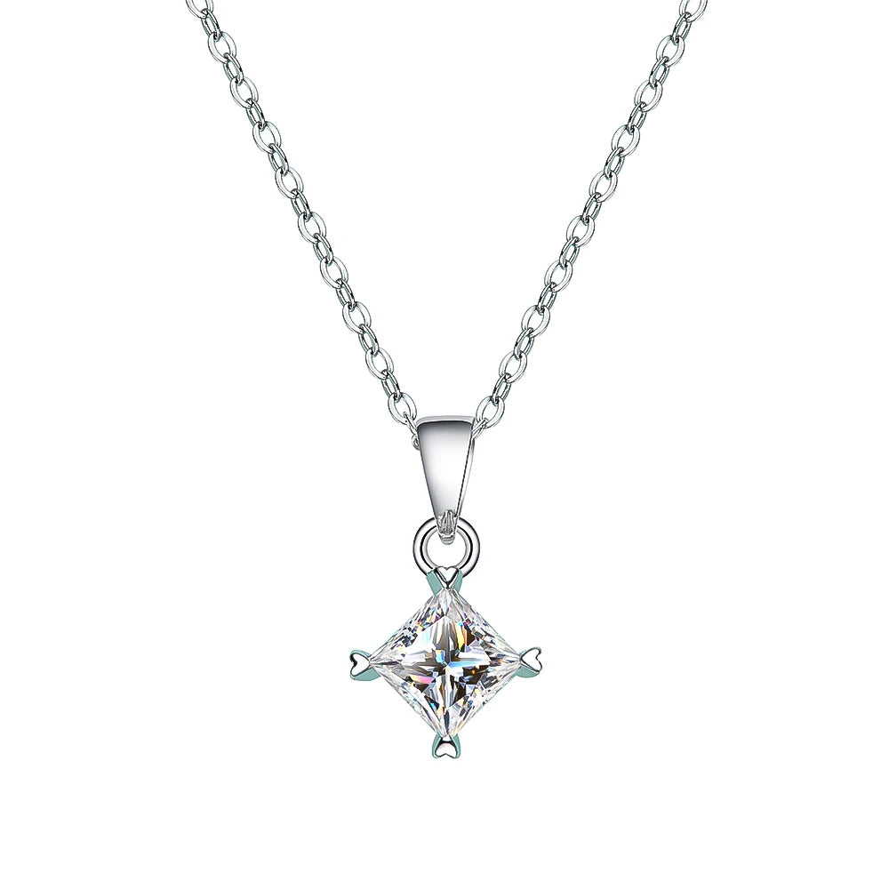 Princess/NECKLACE
S925 Sliver Plated White Gold Necklace