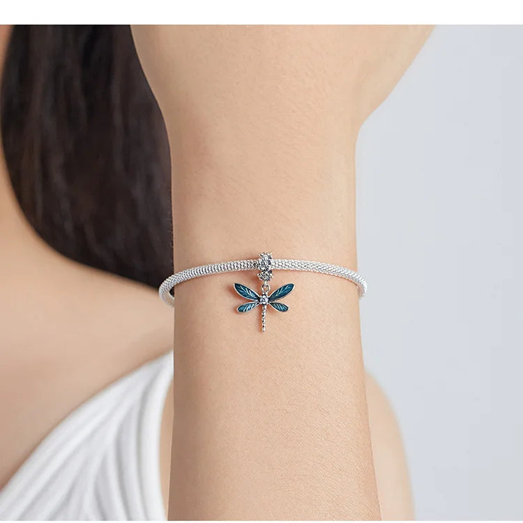 DRAGONFLY Pendant 
- 925 Sterling Silver
 Women Original Bracelet or Necklace Fine Jewelry Gift