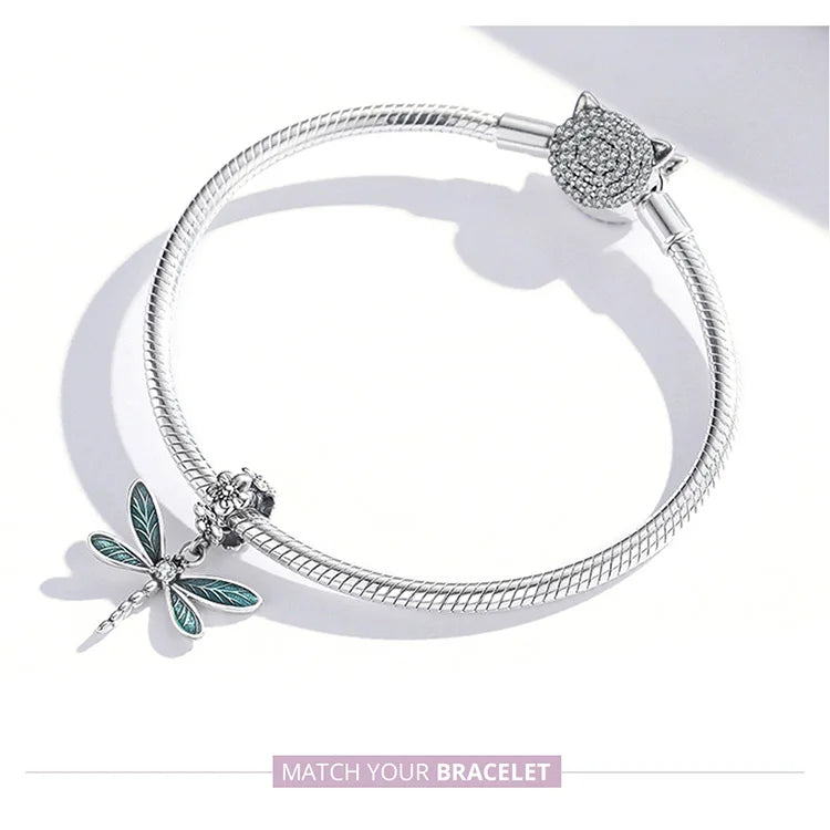 DRAGONFLY Pendant 
- 925 Sterling Silver
 Women Original Bracelet or Necklace Fine Jewelry Gift