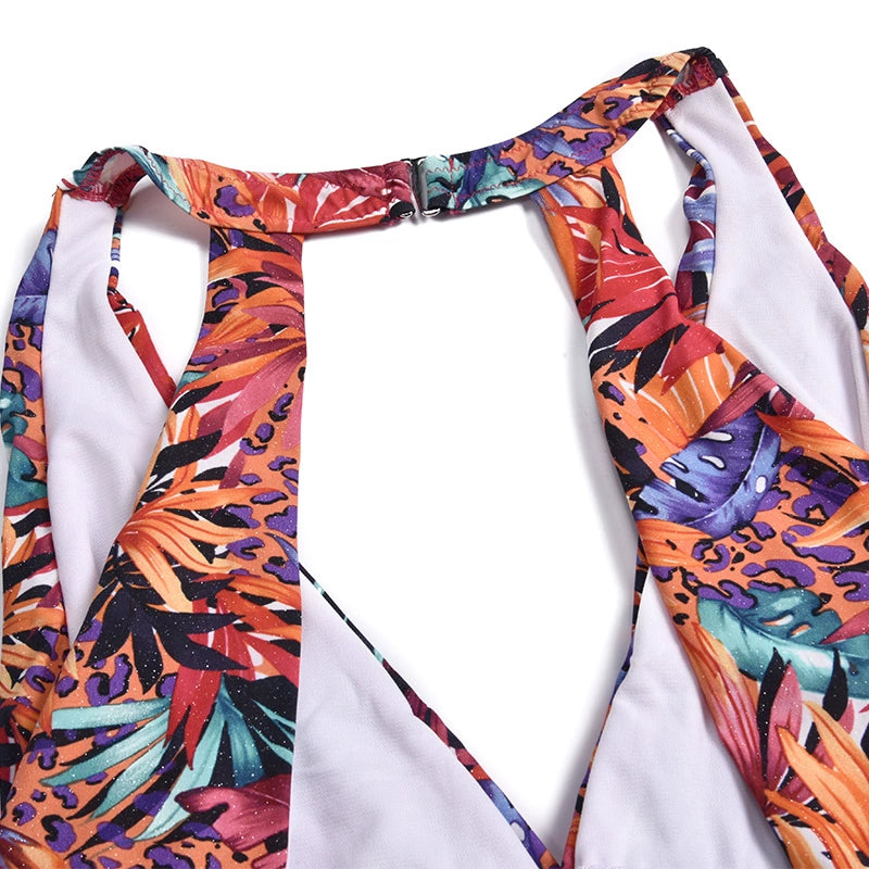 New Swimsuit V Neck Covered Belly Thin and Small Chest Gathered Triangle Swimwear Women