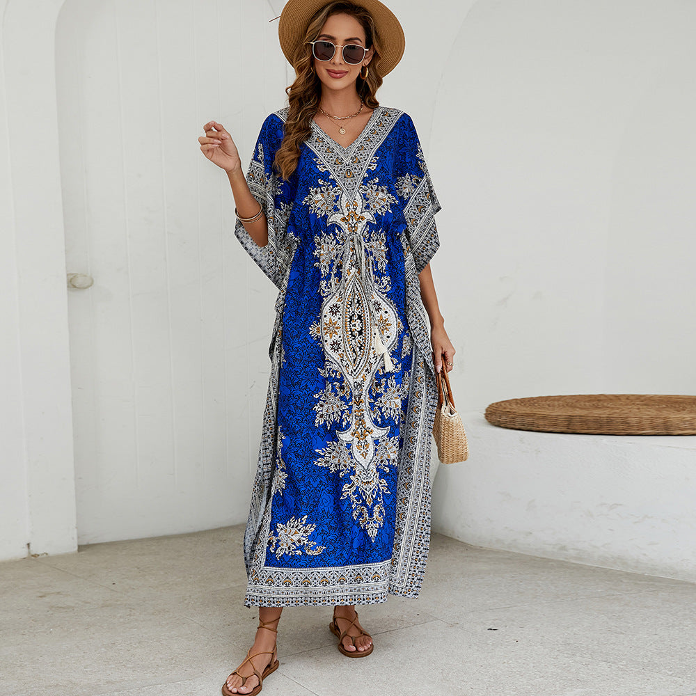 Bikini Sun Protection Beach Bohemian Dress Women