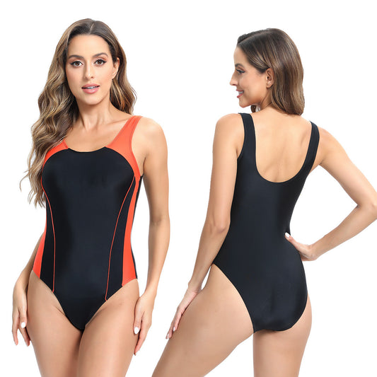 One-piece Tight Briefs Sports Swimsuit