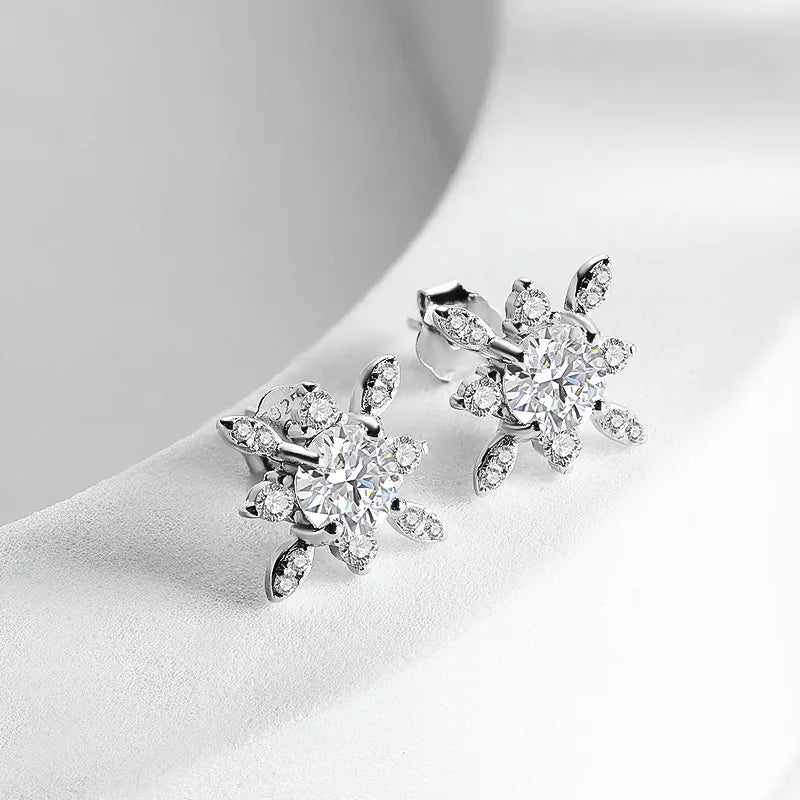 Zoey Earring
 5MM D Color Moissanite Stud Earrings For Women S925 Silver Starlight Queen Diamond Ear Studs Luxury Party Fine Jewelry