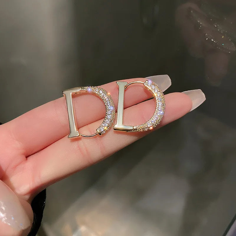 Letter D Earrings