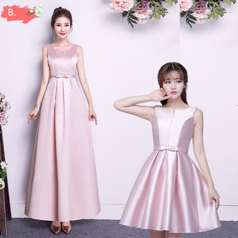 Women's Korean-Style Bridesmaid Dress