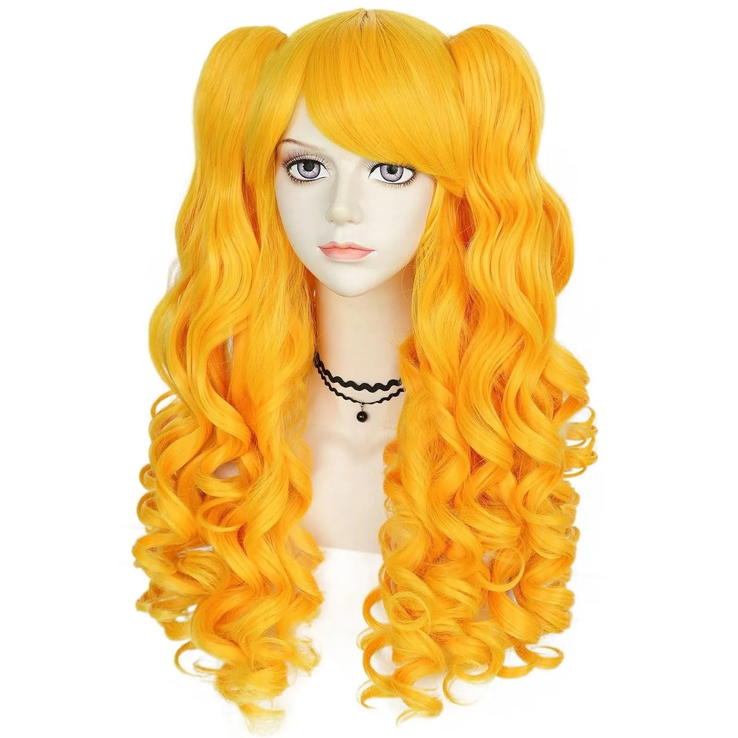 WIG
24inch Cheap High Quality Rainbow Colorful Long Curly Curly Ponytails Lolita Cosplay Wig for Halloween Christmas School