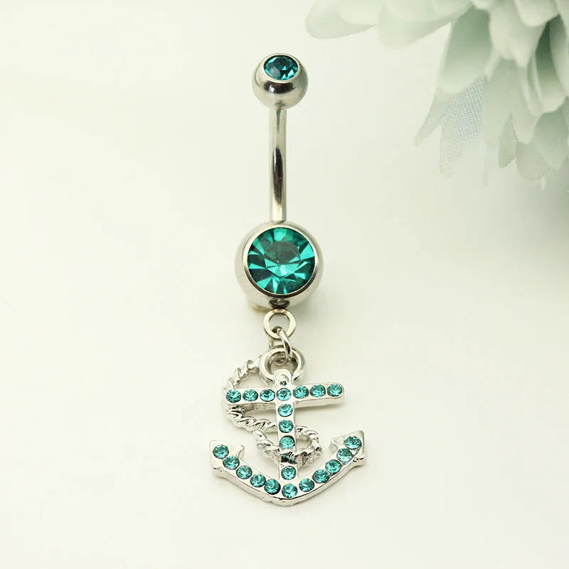 Zirconia Belly Button Rings for Women Navel Piercing Navel Rings Body Jewelry