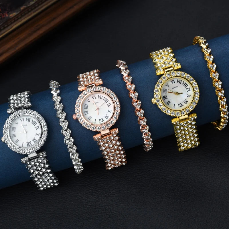 Lillian -Women WATCH 
LUXURY Rose Gold Watch Fashion Ladies Quartz Diamond Wristwatch Elegant Female Bracelet Watches Women Quartz Wristwatches