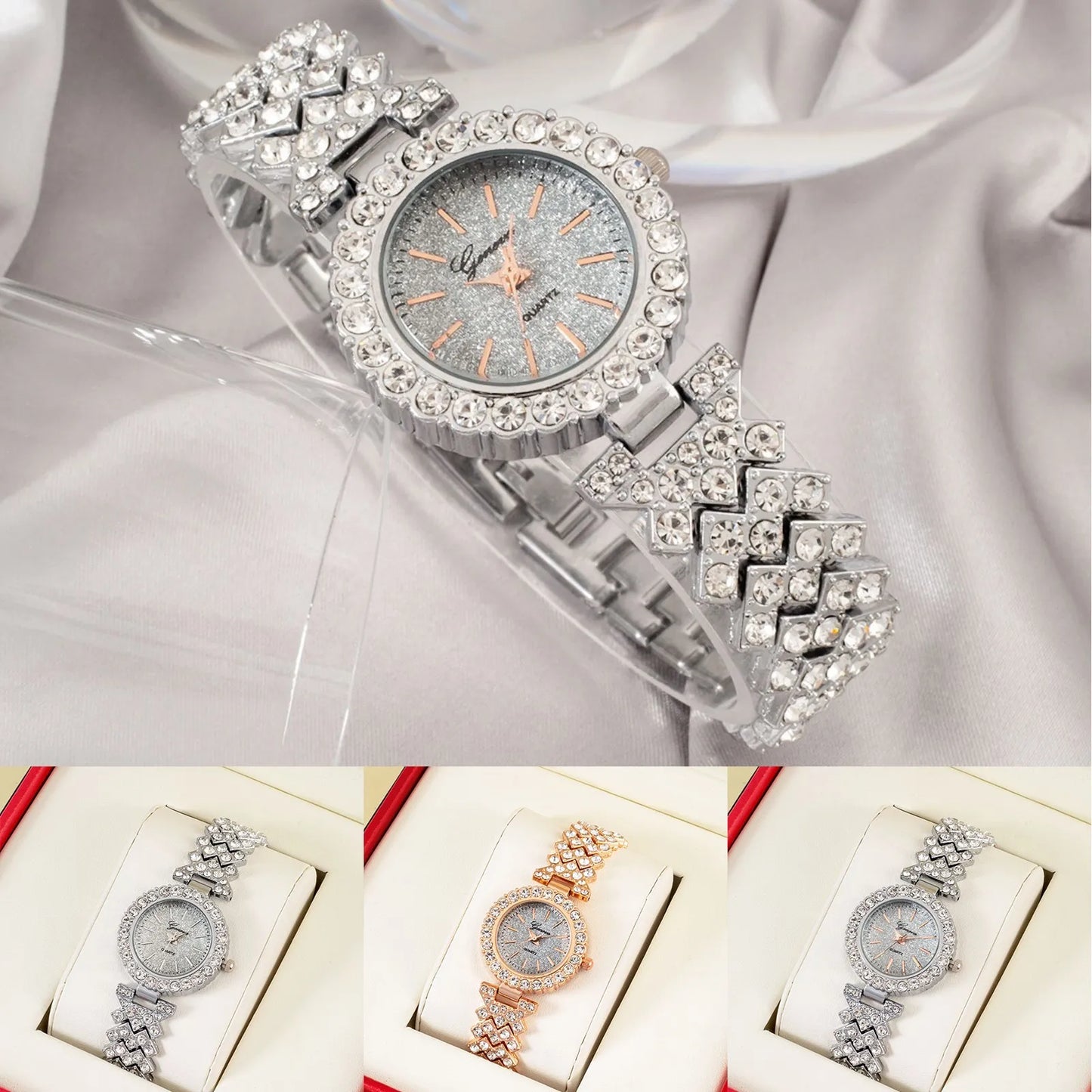 Priscilla -WOMEN WATCH
Ladies Diamond Gypsophila Bracelet Watch Elegant