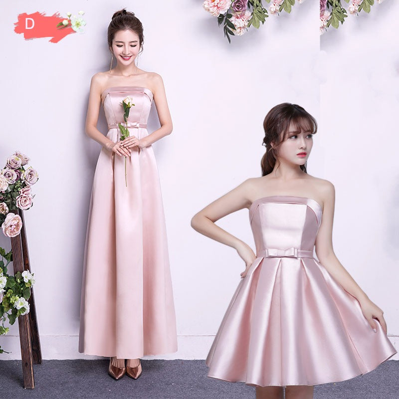 Women's Korean-Style Bridesmaid Dress