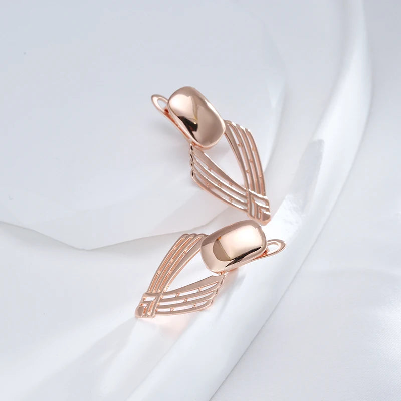 Drop Earring
 for Women 
 585 Rose Gold Color Ethnic Bride Daily Fine Jewelry