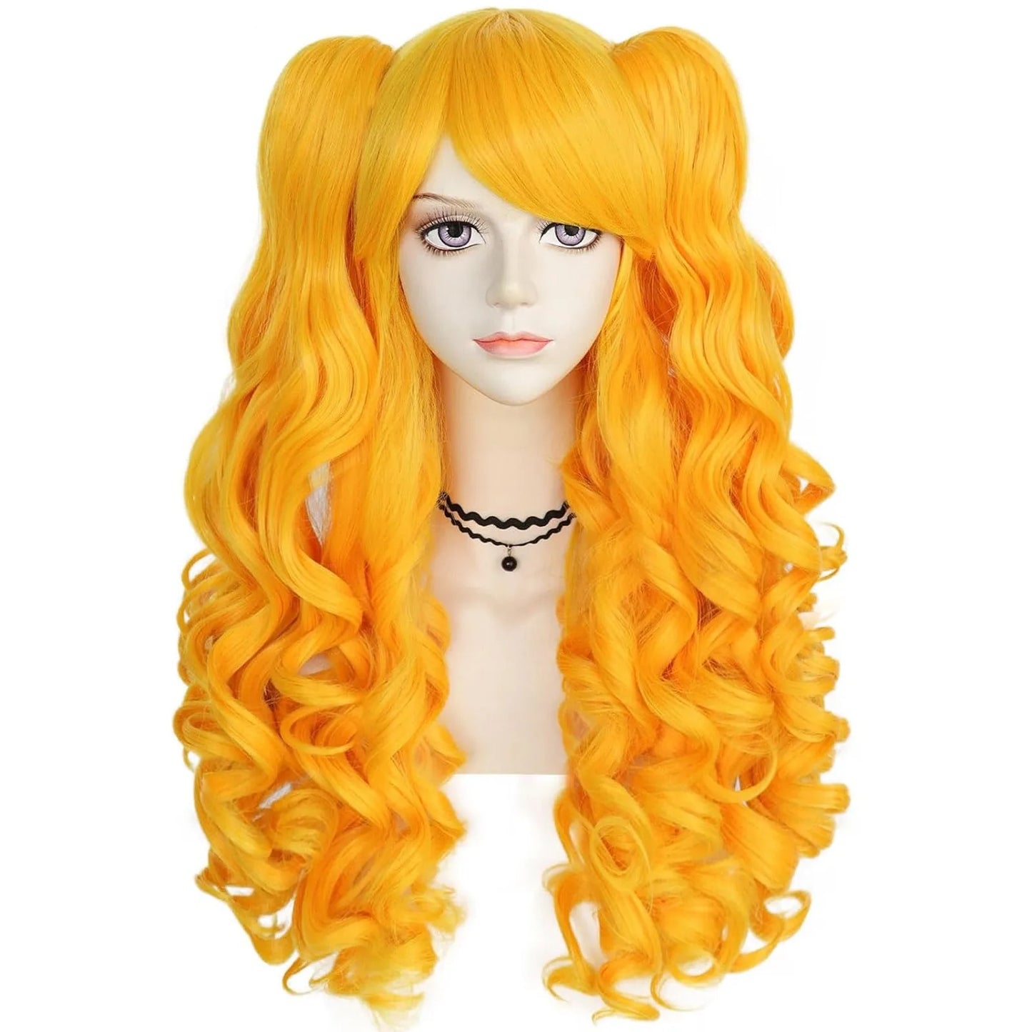 WIG
24inch Cheap High Quality Rainbow Colorful Long Curly Curly Ponytails Lolita Cosplay Wig for Halloween Christmas School