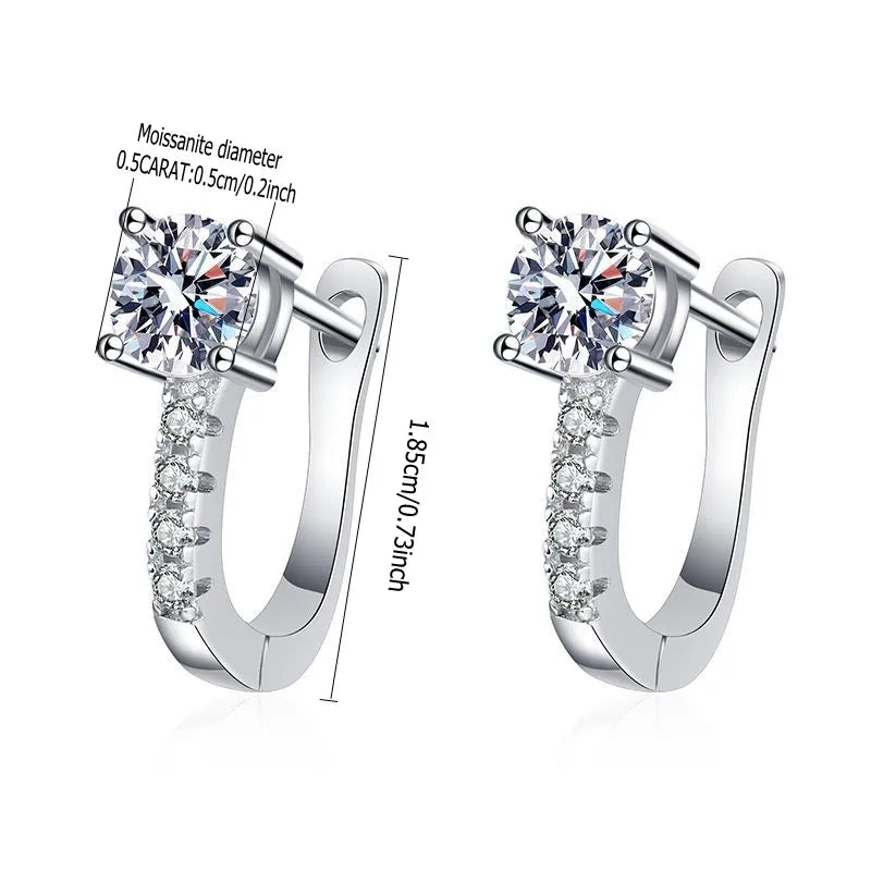 Adora EARRING
925 Sterling Silver Moissanite Breasted Stud Earrings