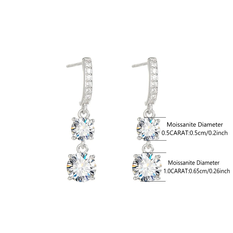 PRISCILLA EARRING
925 Sterling Silver 3 Carat Moissanite