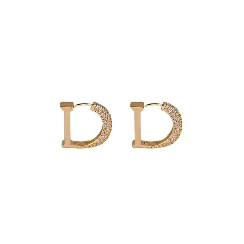 Letter D Earrings