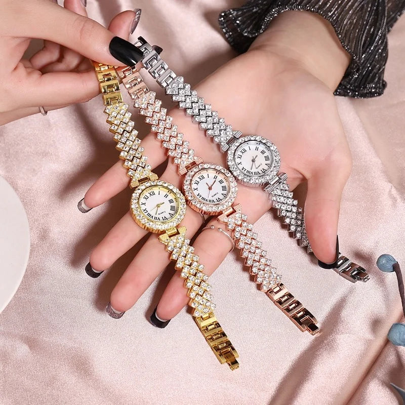 Lillian -Women WATCH 
LUXURY Rose Gold Watch Fashion Ladies Quartz Diamond Wristwatch Elegant Female Bracelet Watches Women Quartz Wristwatches