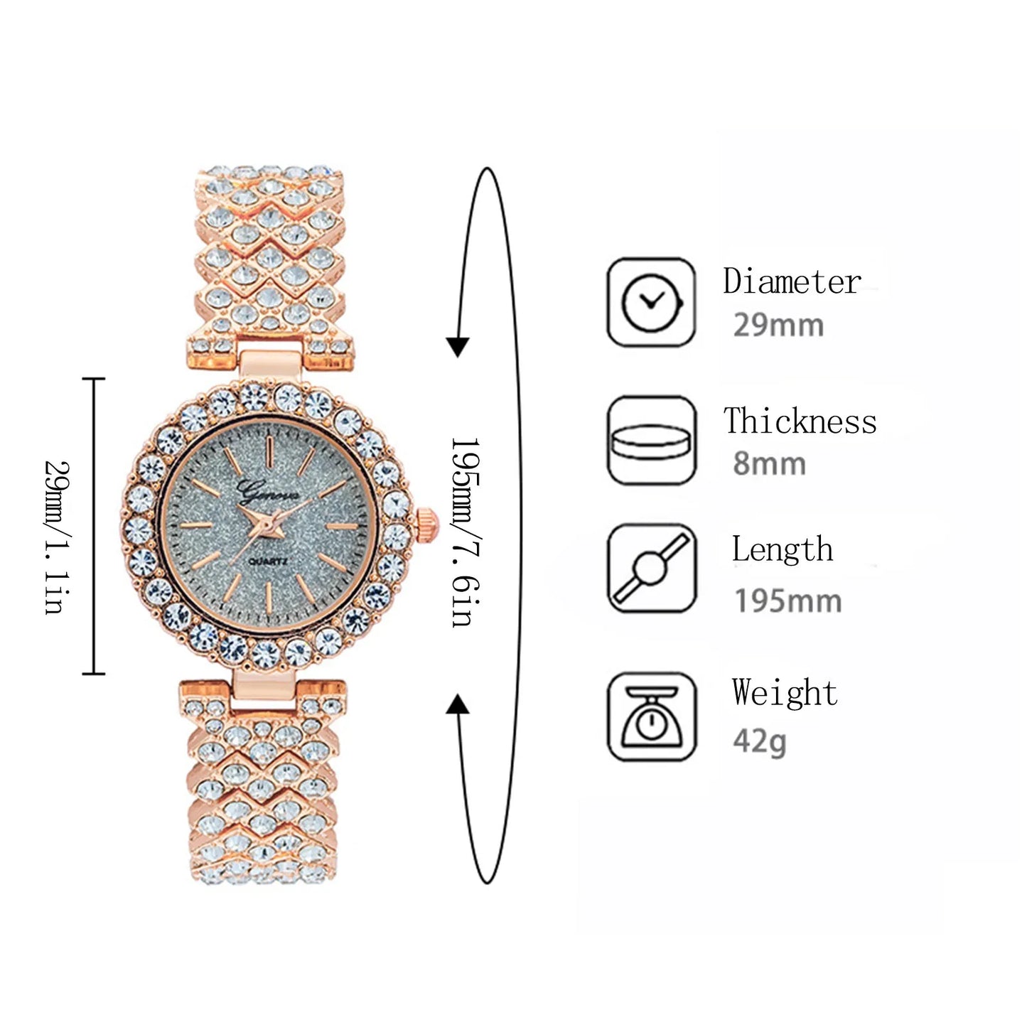 Priscilla -WOMEN WATCH
Ladies Diamond Gypsophila Bracelet Watch Elegant