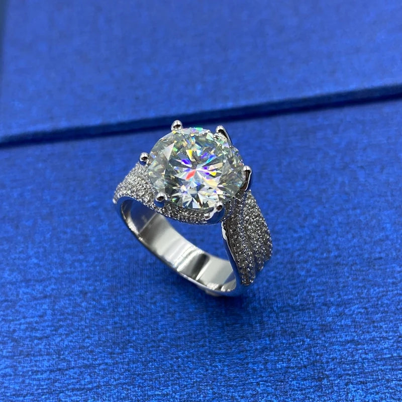 RING
5.0ct 3.0ct Blue Red Moissanite Diamond Ring for Women Men's Gift Engagement Ring S925 Silver