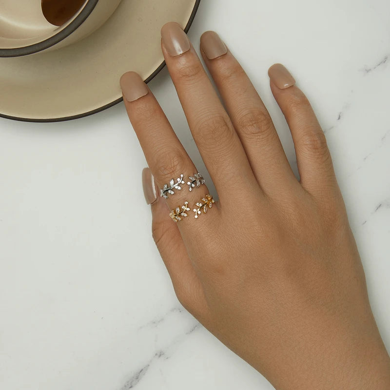 Leaf Open Ring
925 Sterling Silver