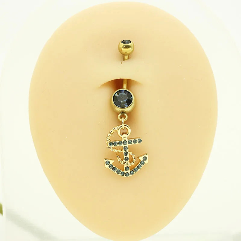 Zirconia Belly Button Rings for Women Navel Piercing Navel Rings Body Jewelry