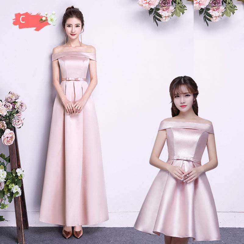 Women's Korean-Style Bridesmaid Dress