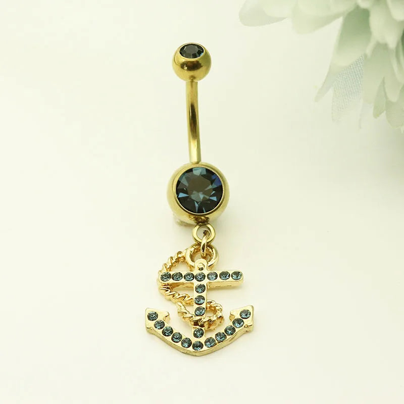 Zirconia Belly Button Rings for Women Navel Piercing Navel Rings Body Jewelry