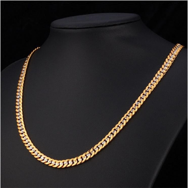 LOLO NECKLACE
Fashion Pure Copper High Quality Couple Street Dance Gold Necklace