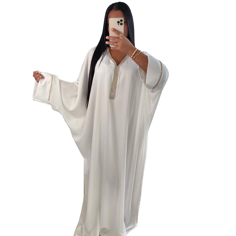 Women's Fashion Dress Batwing Sleeve Robe