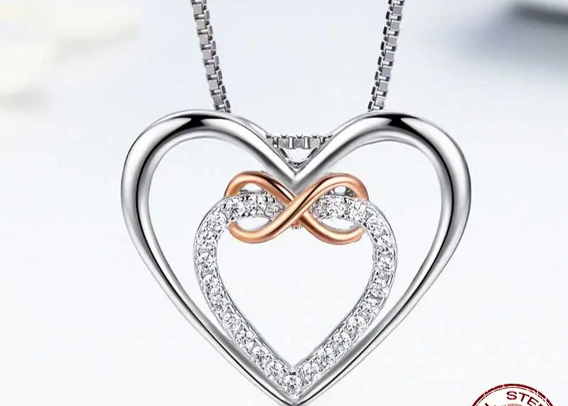 Necklace                                               925 Sterling Silver Elegant 925 sterling sliver plated 18k gold +AF protect film