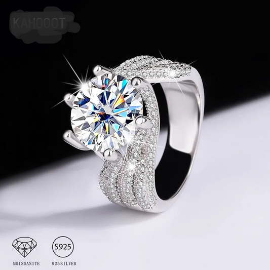 Margret RING     925 Sterling Silver 5 Carat Moissanite