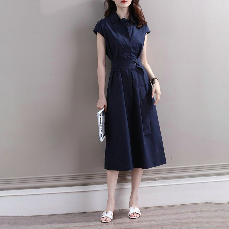 Women's New Waist Trimming Fashion Temperament Dress