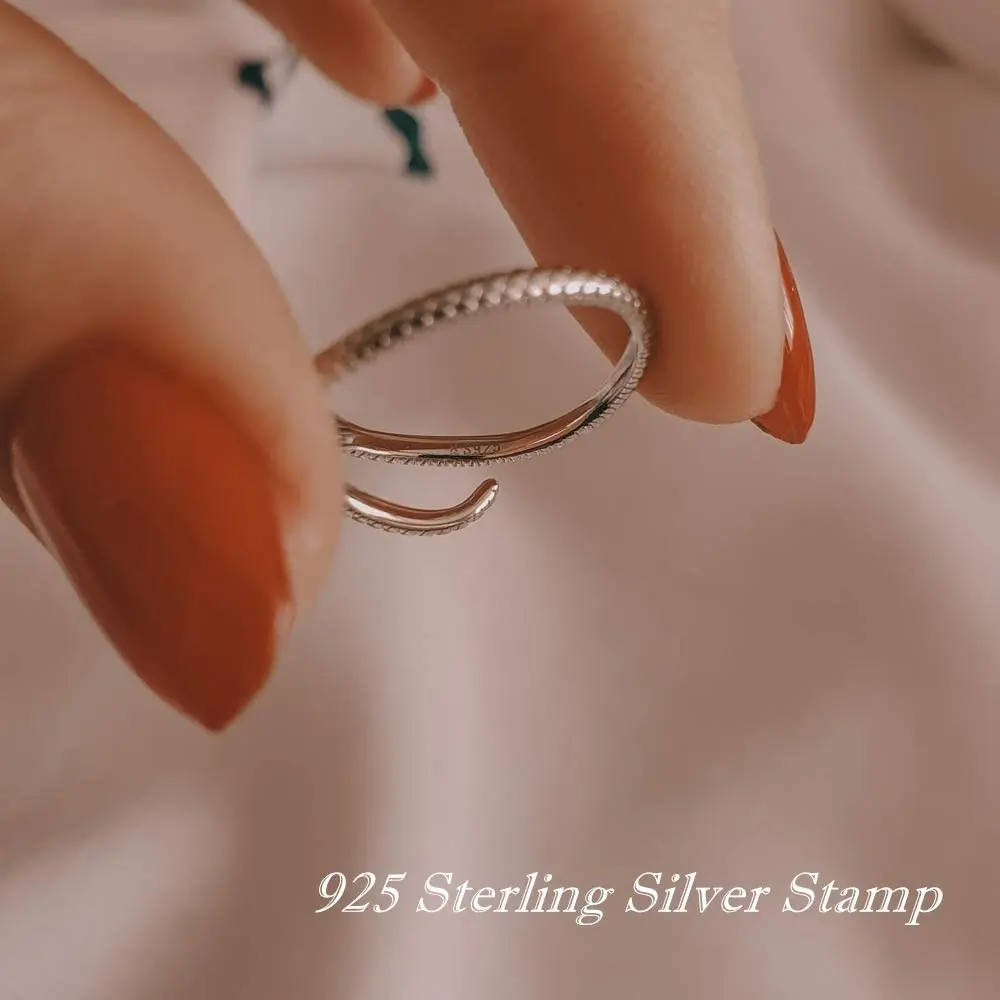 SNAKE Adjustable Ring,
925 Sterling Silver