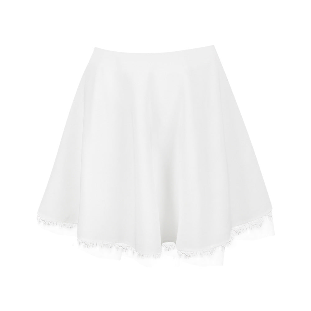 Hot Girl Women's Fashion Bowknot Lace Skirt