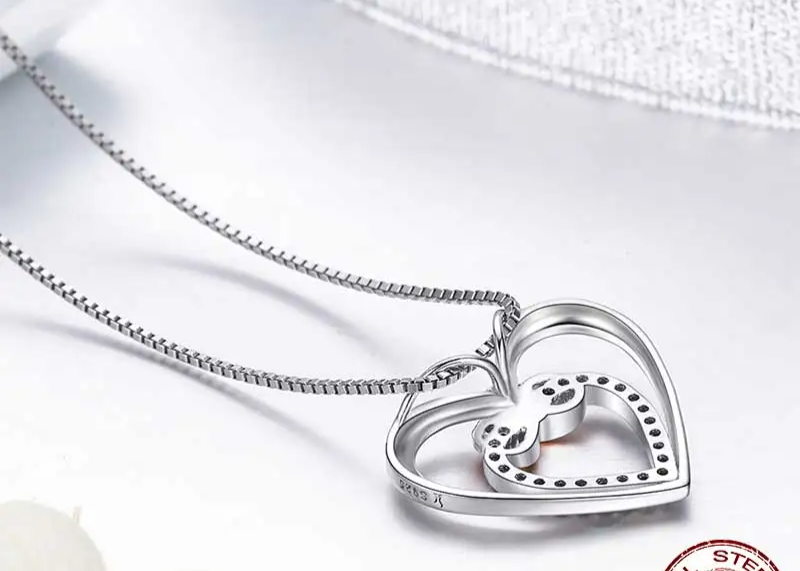 Necklace                                               925 Sterling Silver Elegant 925 sterling sliver plated 18k gold +AF protect film