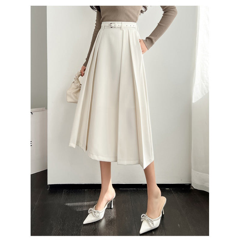 High Waisted A-line Large Swing Skirt