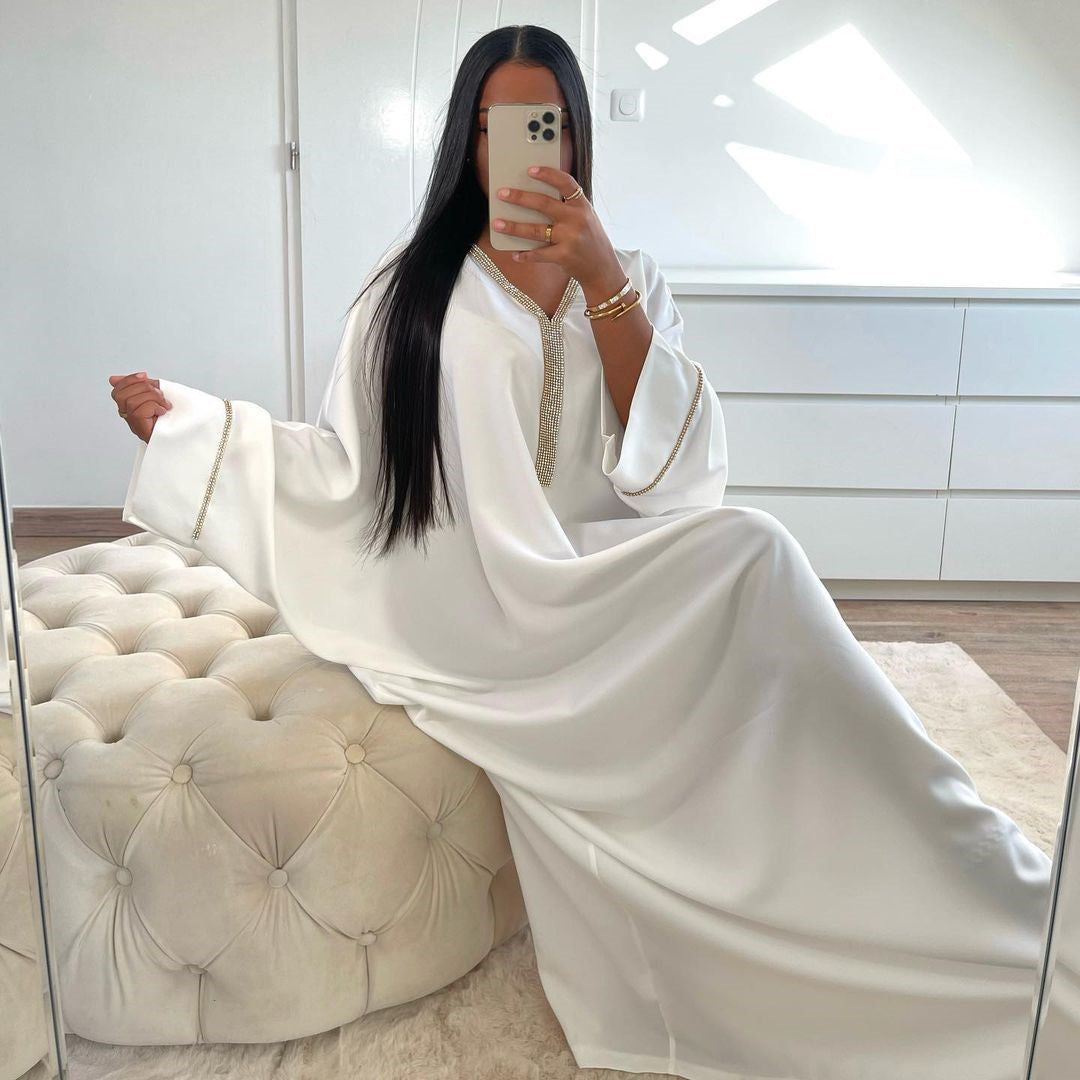 Women's Fashion Dress Batwing Sleeve Robe