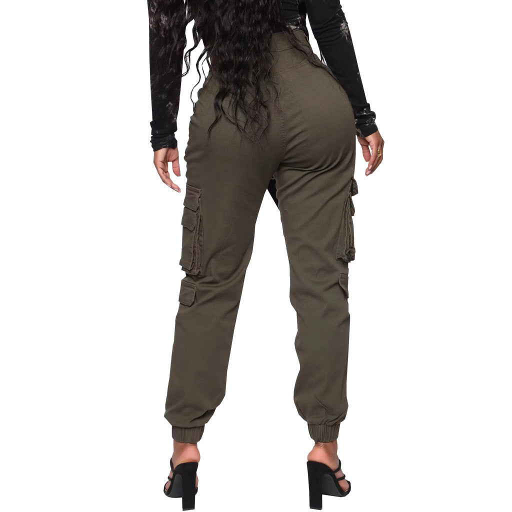 Slim Fit Camouflage Comfortable Leisure Tappered Stretch Overalls